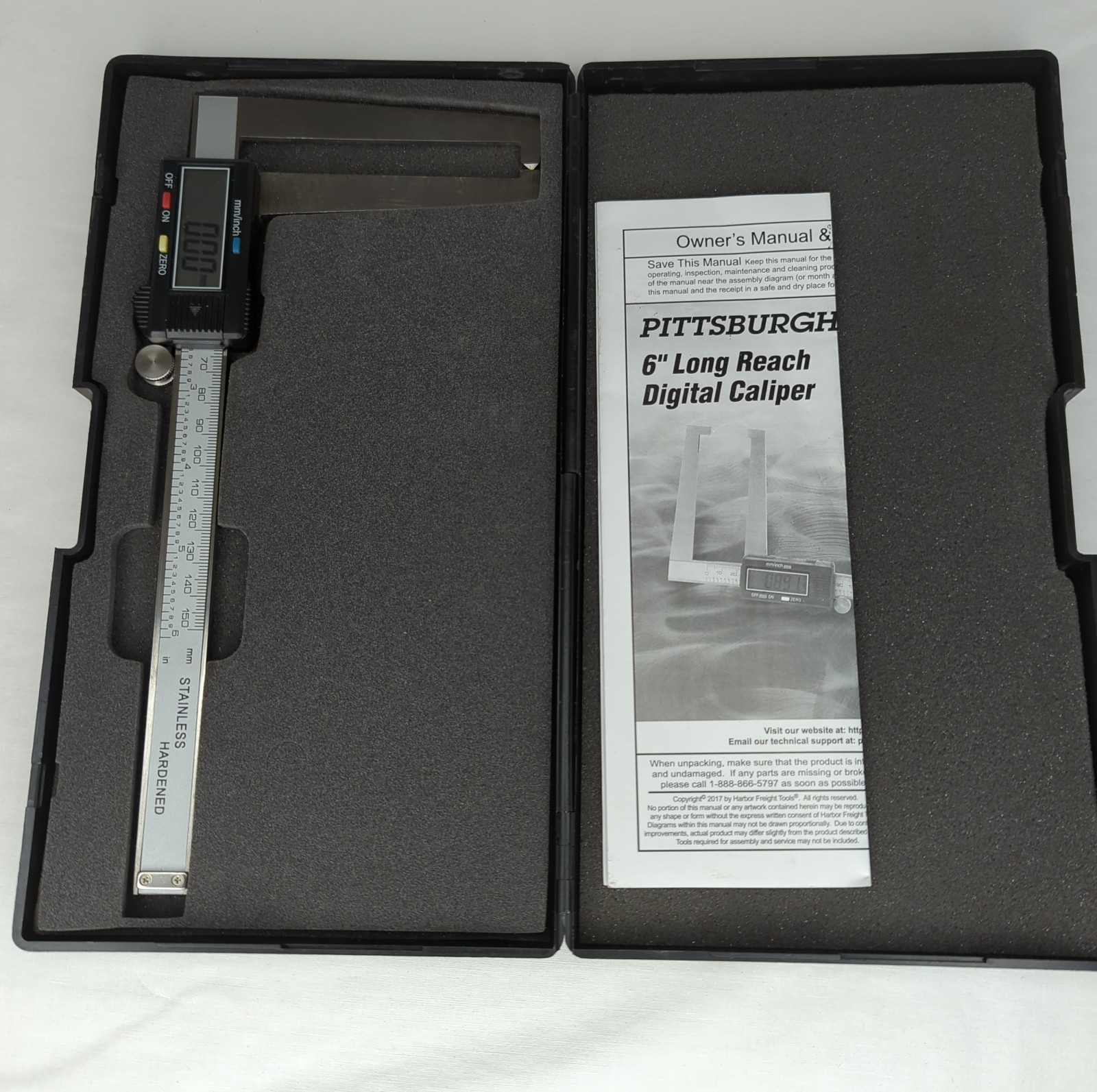 Pittsburgh 6 in Long Reach Digital Caliper 63714