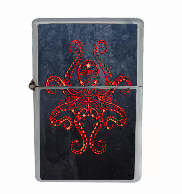 Kraken Rs2 Flip Top Oil Lighter Wind Resistant