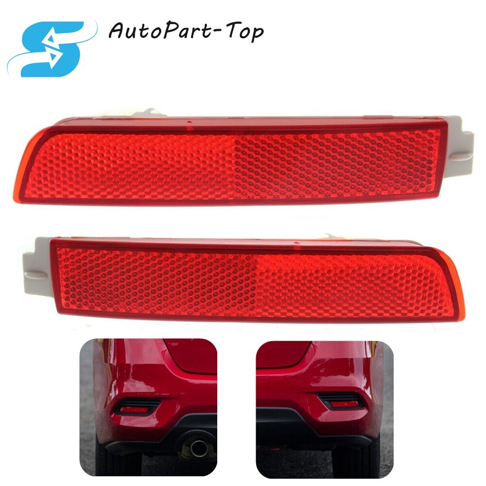 Bumper Reflector Set for 2013-2018 Nissan Sentra Rear Left & Right 2PC