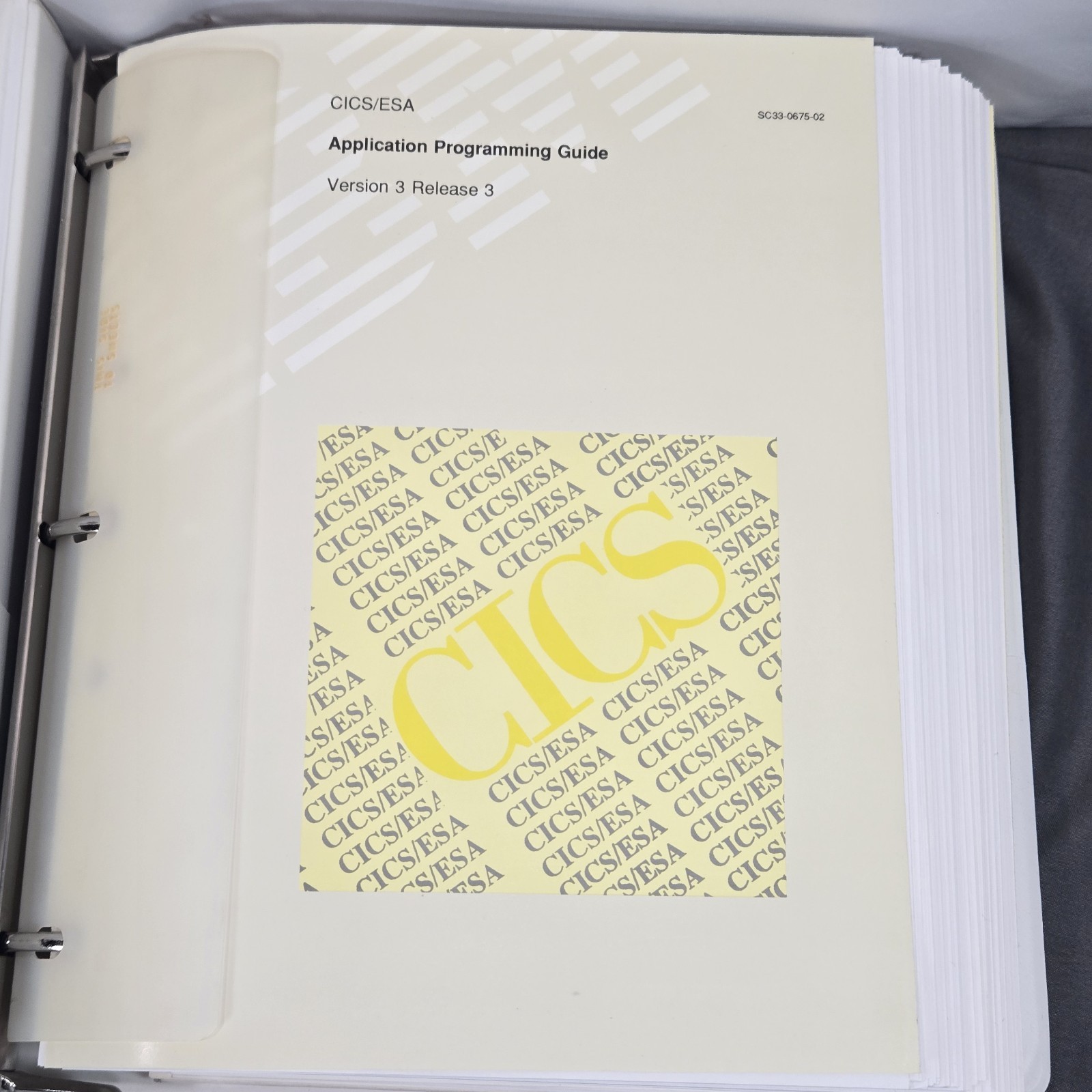 1992 IBM CICS/ESA Application Programming Manuals V3 R3 Binder Set