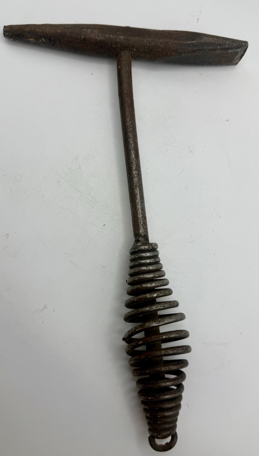 VTG Welders Slag Pick Hammer Chip Scaling Tool Wrought Iron Spiral Spring Handle