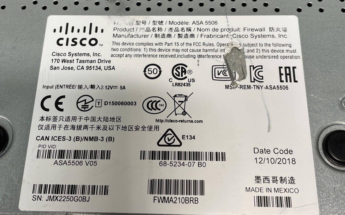CISCO ASA5506-X