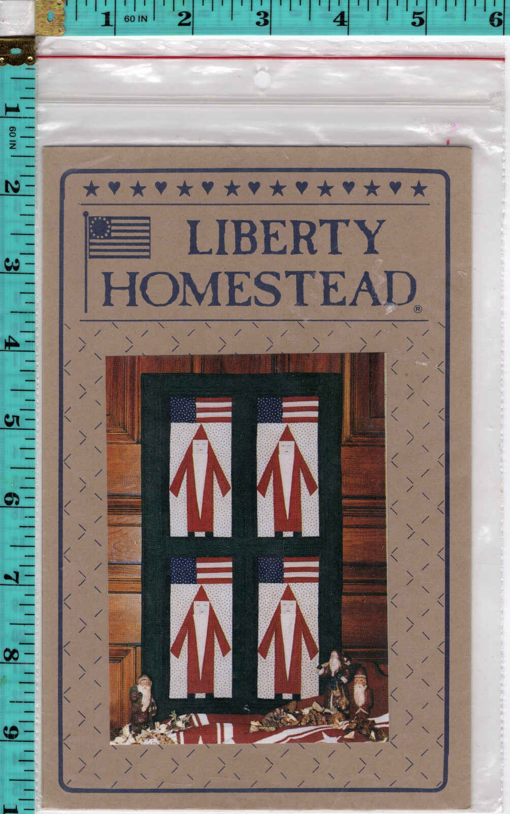 "Father Christmas-1986" Blue Whale Designs Liberty Homestead Quilt Pattern #LH09