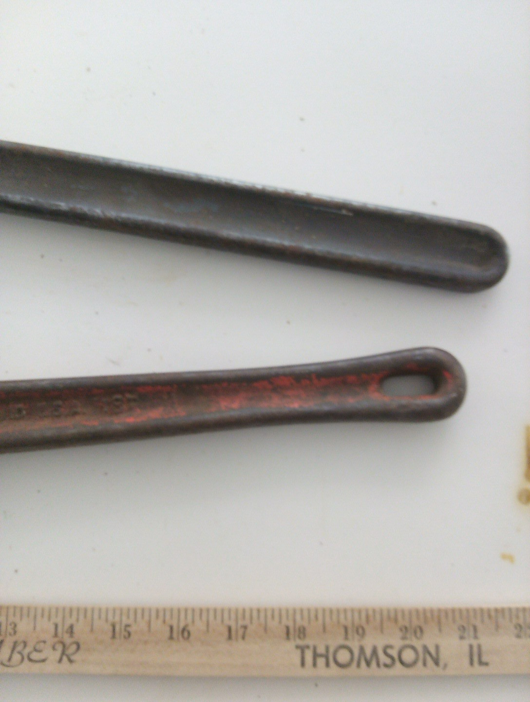 2- Large Pipe Wrenches,18 In Rigid & 24 In Improved Stillson