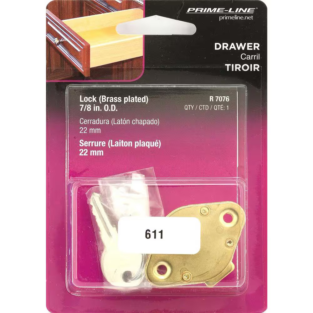 Diecast Brass Drawer and Compartment Lock