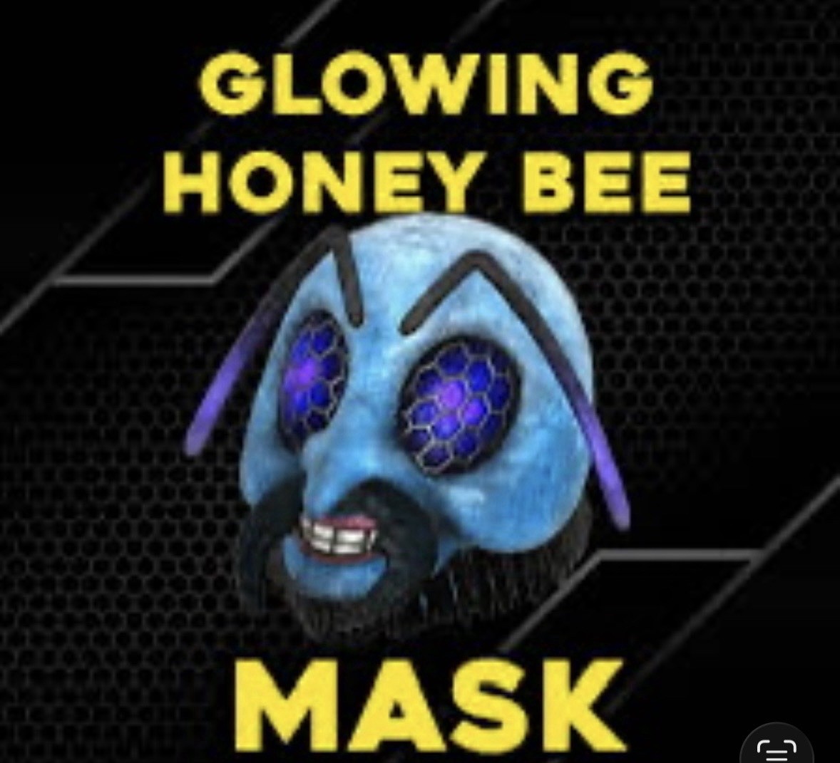 RARE Fallout 76 FO76 XBOX Fasnacht GLOWING HONEY BEE Mask FAST DELIVERY