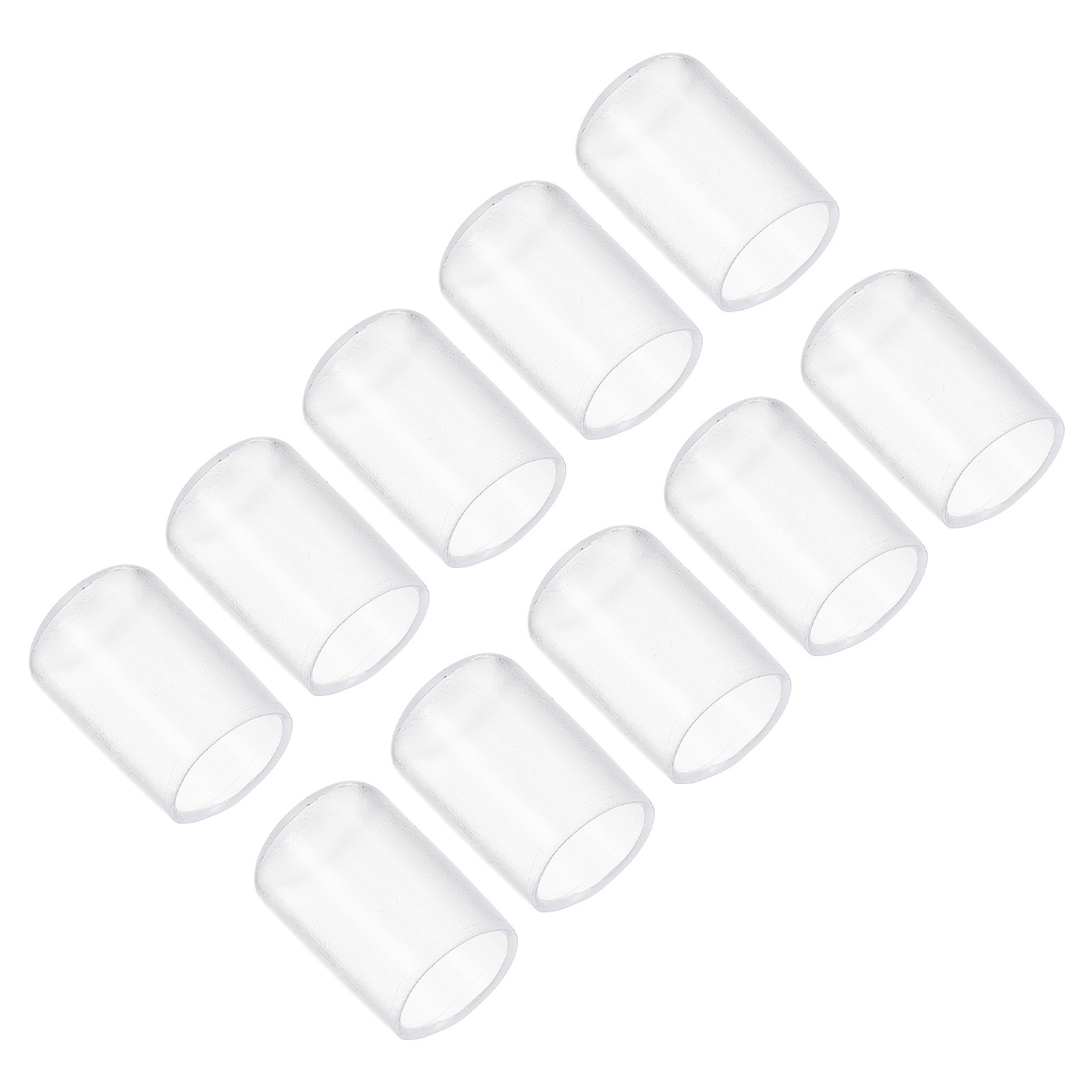 10Pcs 13mm Snooker Pool Tip Cover Billiard Cue Tip Protector Transparent