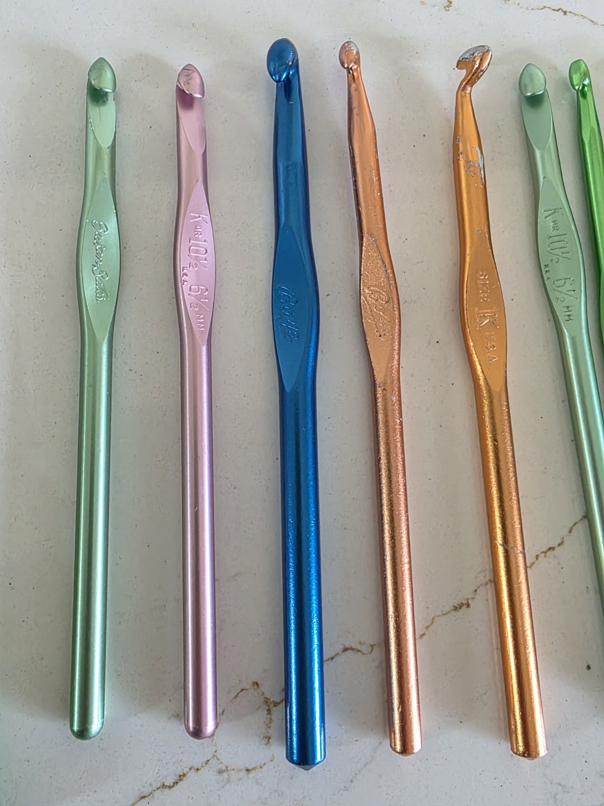 Susan Bate & Boye Crochet Hooks Various Years/colors
