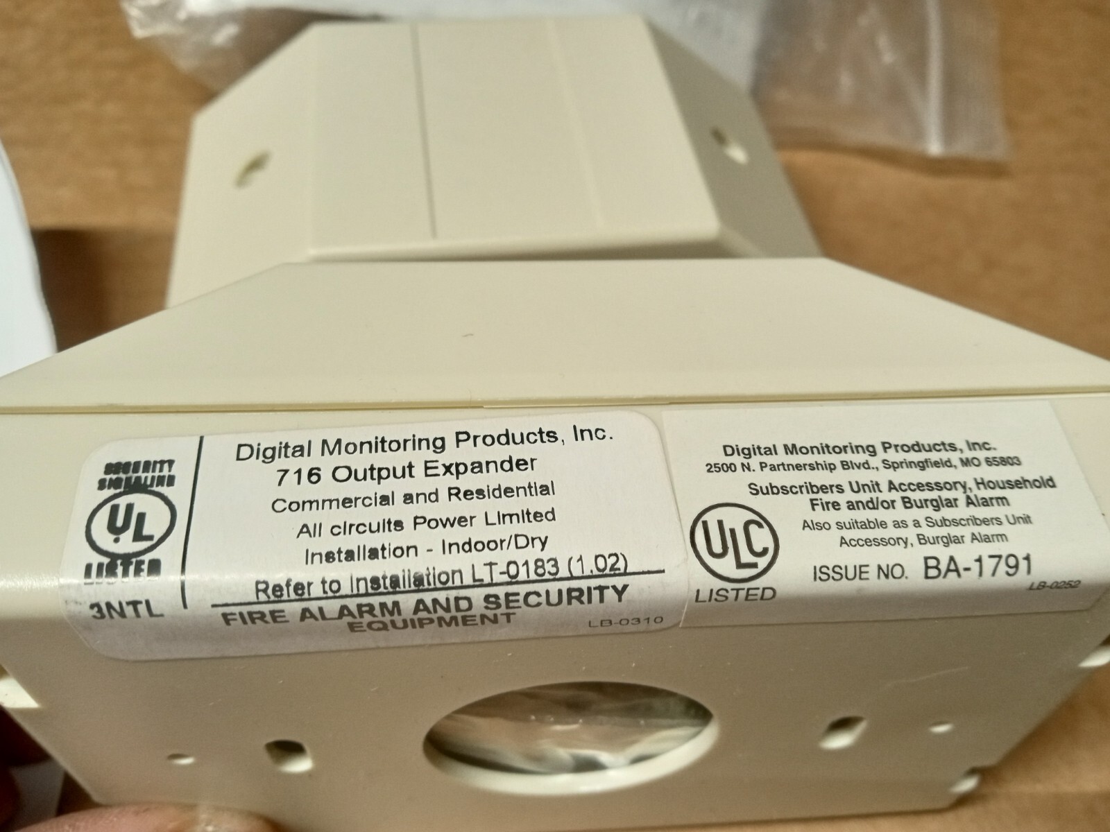 DMP 716 4 Wire Bus Output Expansion Module w/ instructions NEW