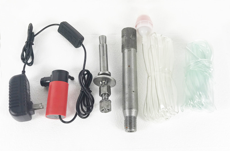 220V Diamond Core Drill Concrete Machine, five drill bits included.