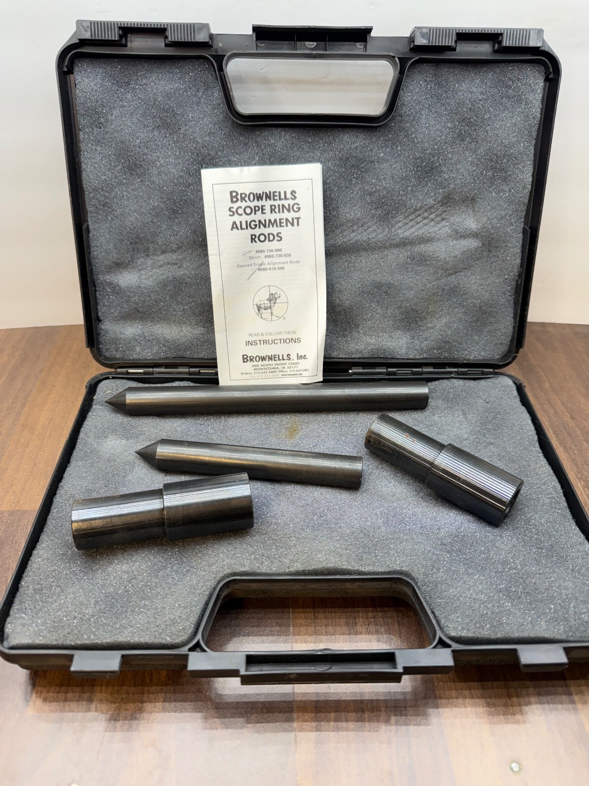 Brownells 1 Inch Sleeved Scope Alignment Rods 080-918-000