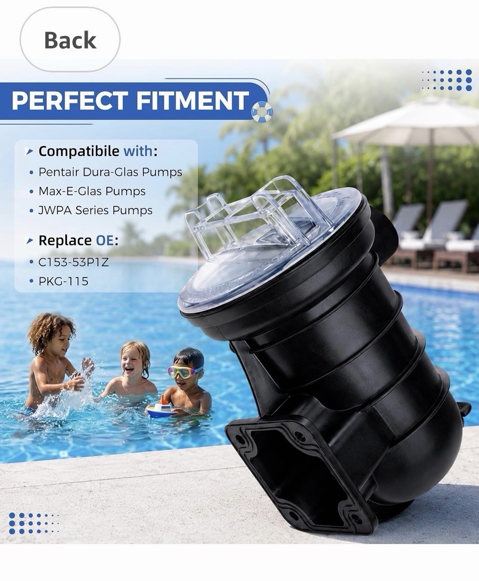 Orvex Complete 5" Pool Pump Strainer Trap Kit Replacement for Pentair