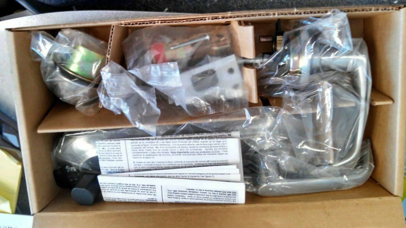 LOCKSMITH KWIKSET INTERCONNECTED LOCK 418RL US26D UL NOS L/CYLINDER