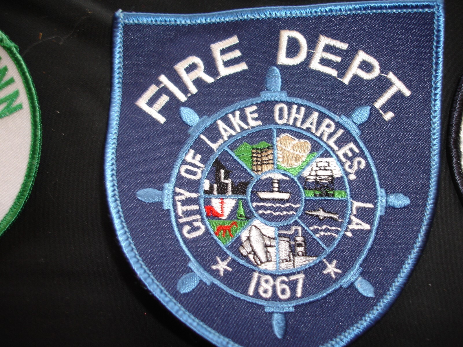 firefighting rescue fire department vintage patch set