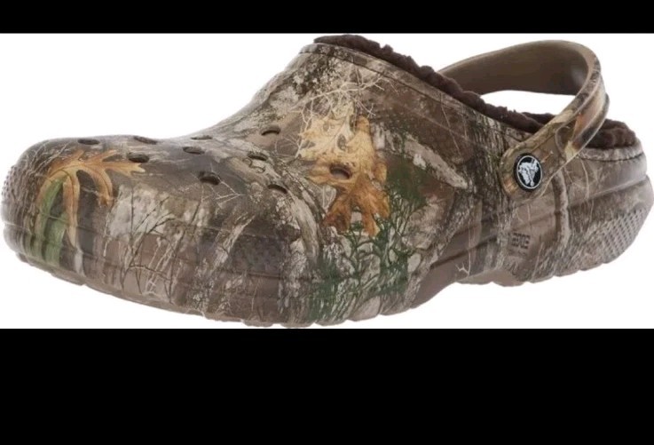 Crocs Classic Lined Realtree Edge Camo Clog Size: Mens 7 / Womens 9 (205377-280)