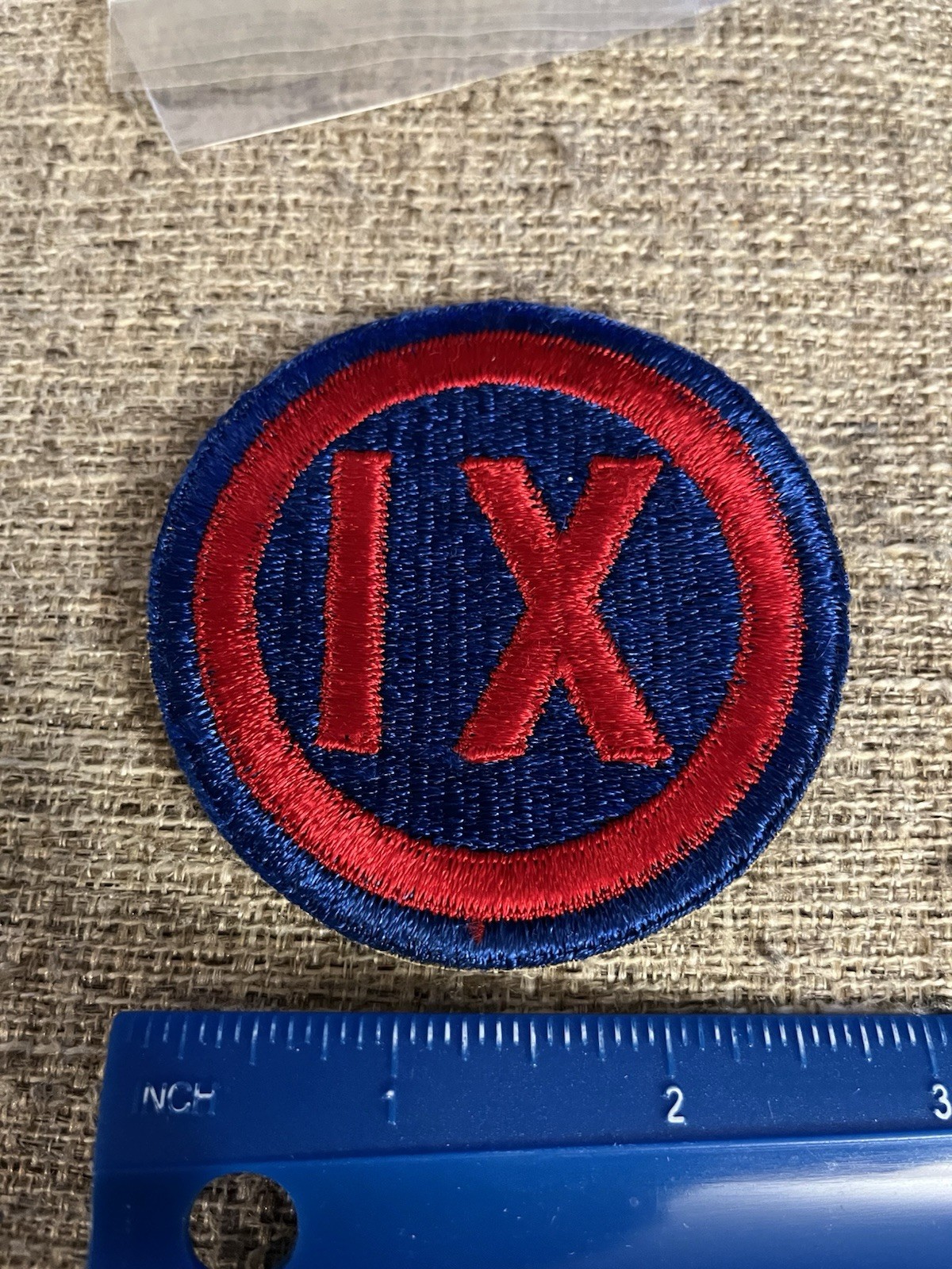 US Army 9th Corps IX Patch WWII Era INV12118