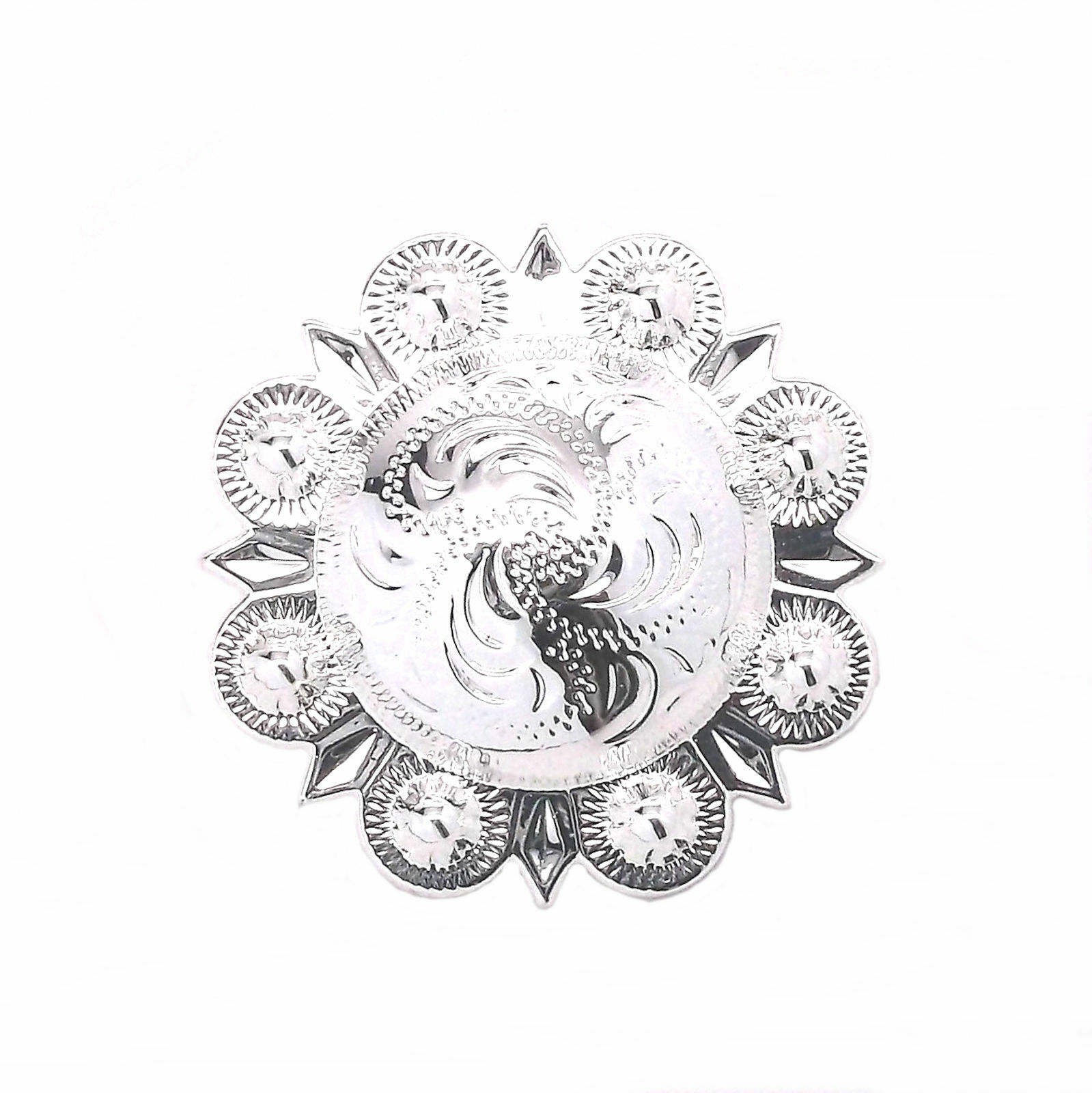 Berry Concho Silver Screw Back 3/4" 7863-02