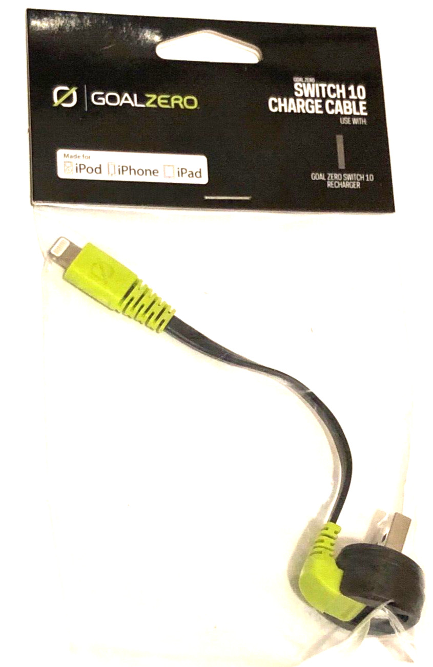 GOAL ZERO SWITCH 10 USB to LIGHTNING Charging Cable Charge APPLE PHONE or TABLET