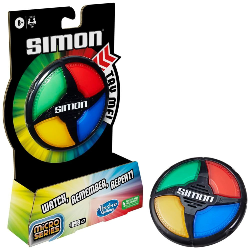 Hasbro Gaming Simon Micro Series Electronic Game Original version, Multicolor