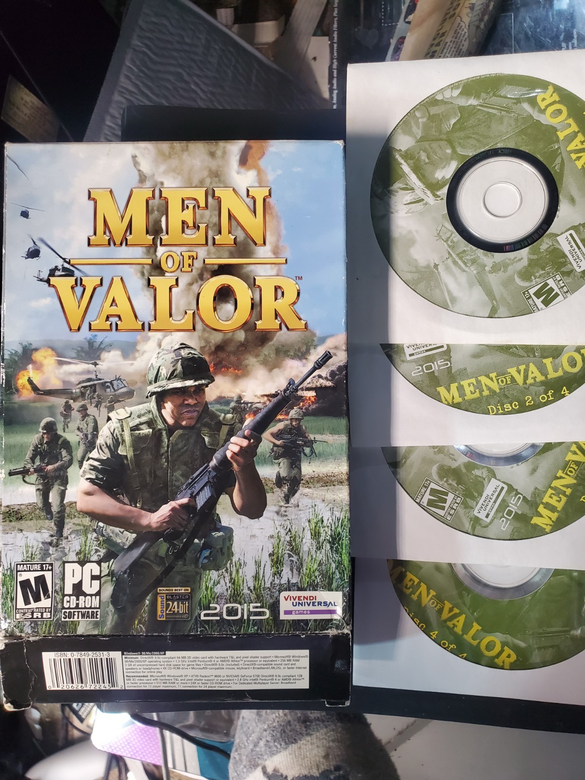 Men of Valor PC Game with key + MANUAL/ medium box [show wears]