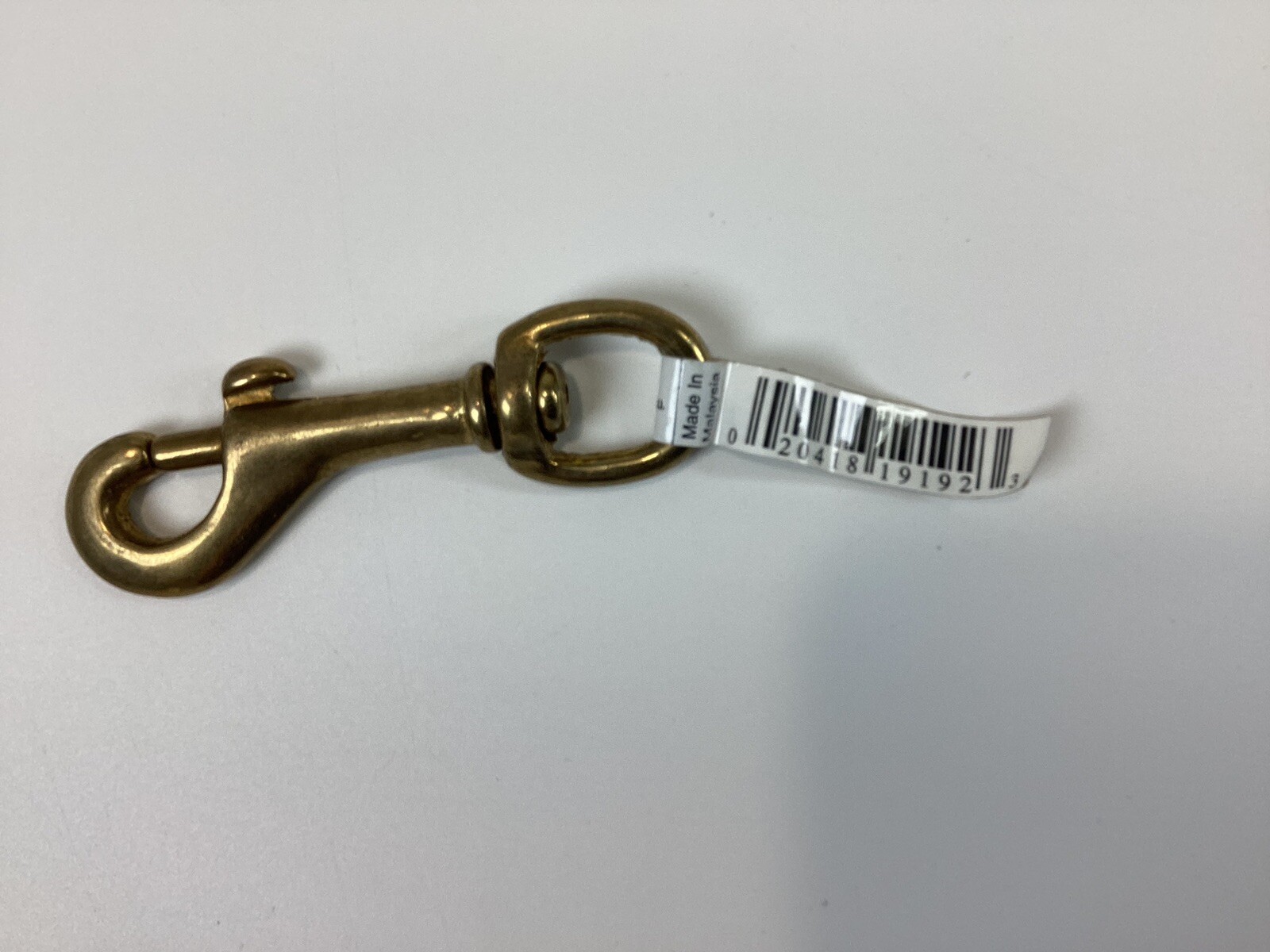 solid bronze bolt snap 1/2”x 3” round eye