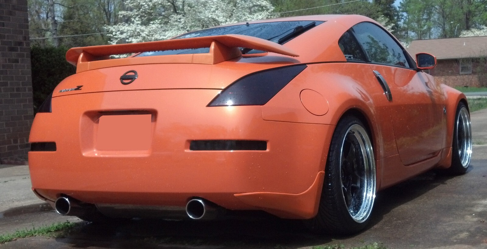Fits 03-08 Nissan 350z vinyl taillight and reverse tint covers smoked overlays