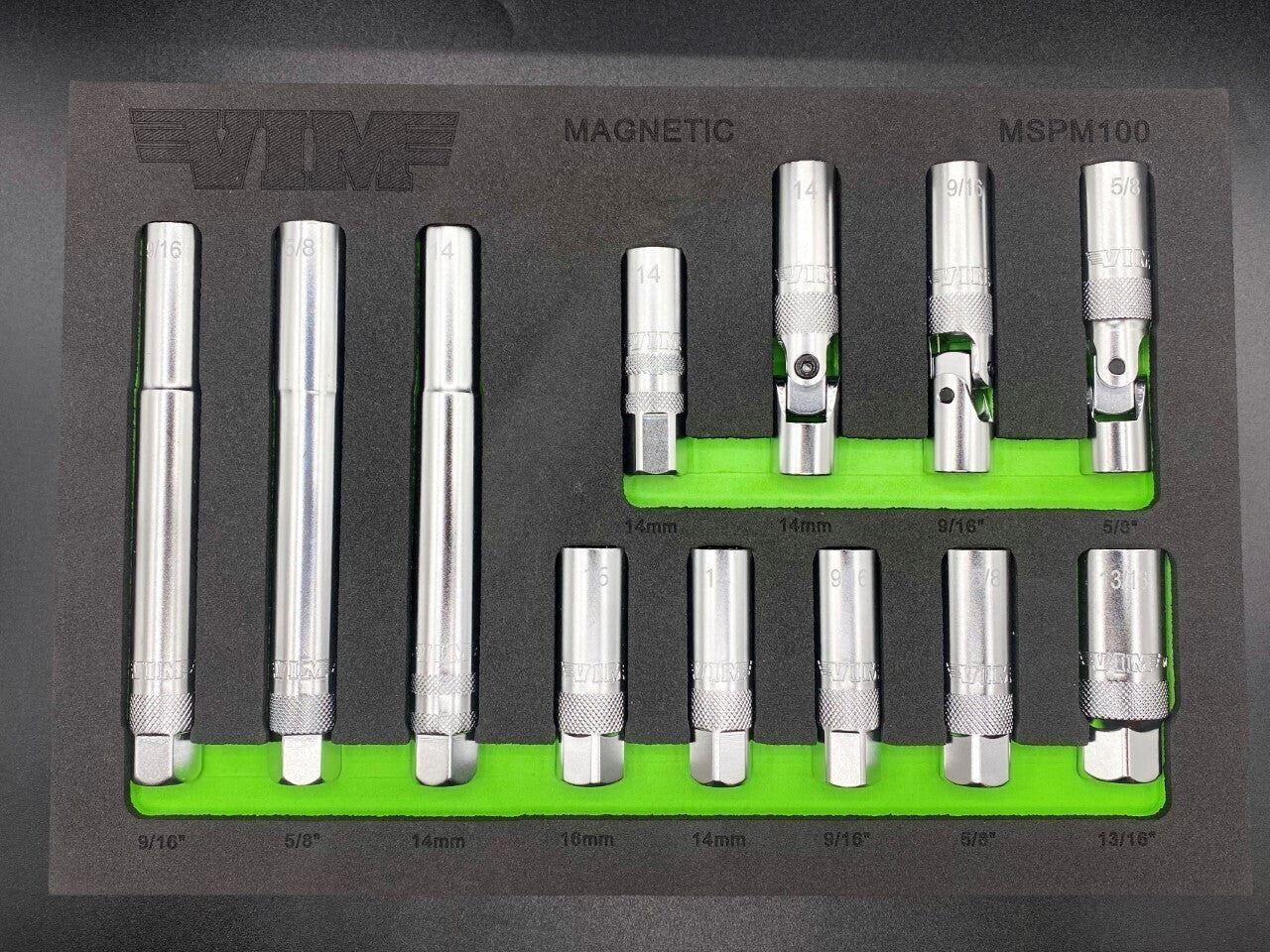 VIM Tools MSPM100 12 Pc MAGNETIC Spark Plus Master Set Brand New w/ Warranty!