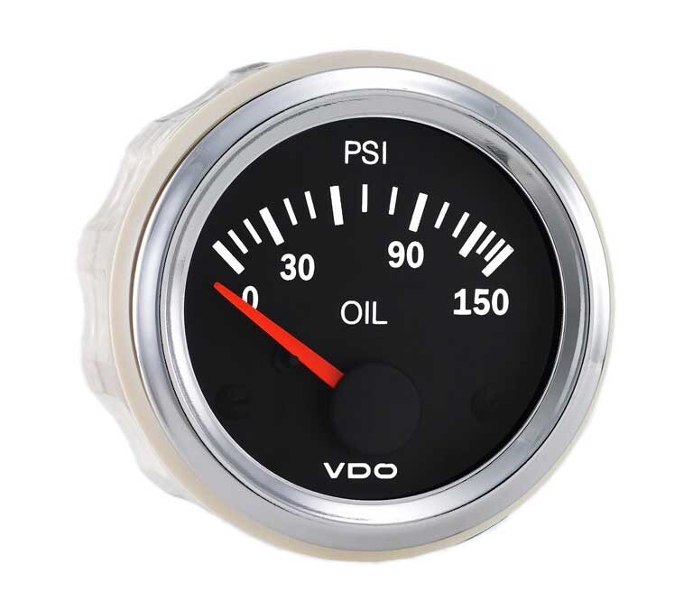 VDO 350-198 Vision Chrome 150 PSI Oil Pressure Gauge  Very Limited Stock HURRY!