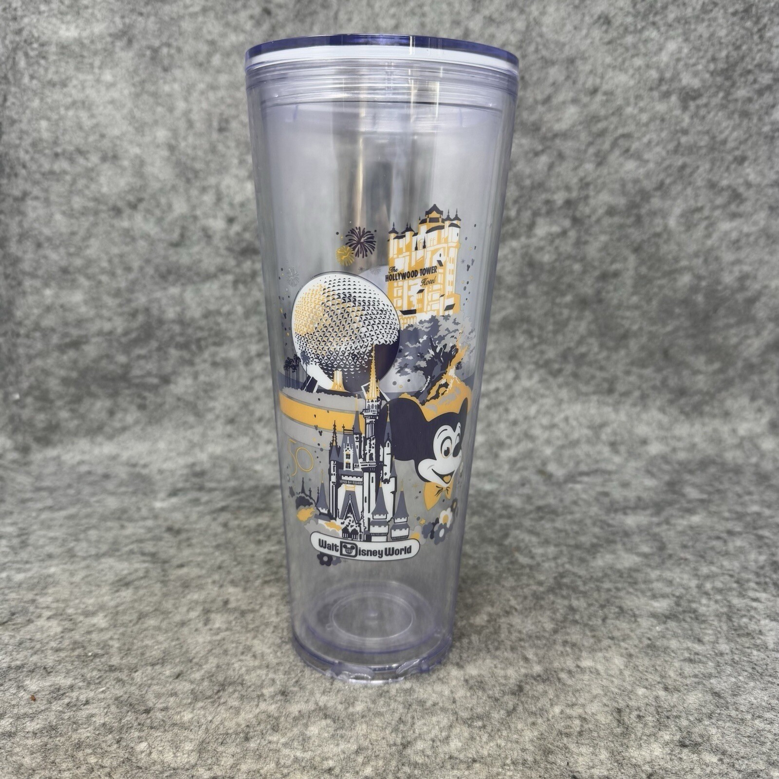 Walt Disney World 50th Anniversary Vault Retro Starbucks Venti Cup Tumbler 24oz
