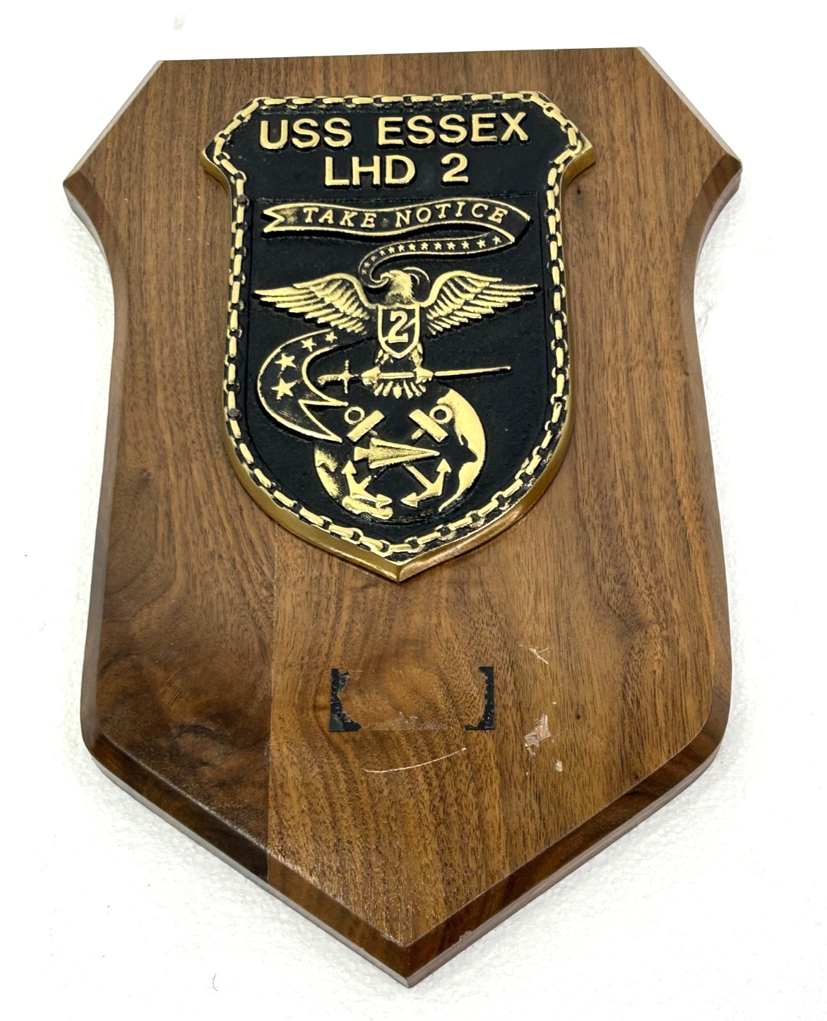 USS Essex LHD-2 Plaque