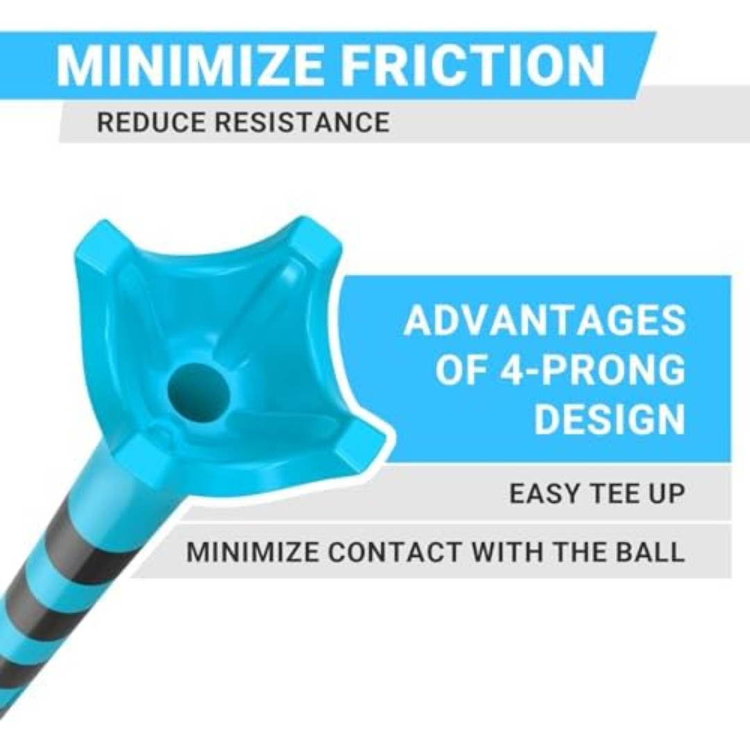 Full Choice100 Pack 3-1/4" Plastic Golf Tees, Enhanced Durability & Stability