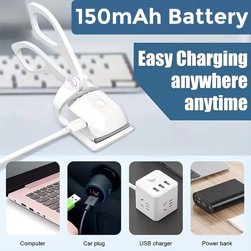 Eyelash Curler Electric USB Charging Beauty Device for Eyelashes Curling