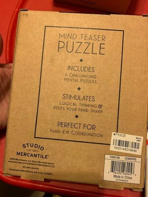 STUDIO MERCANTILE MIND TEASER PUZZLE
