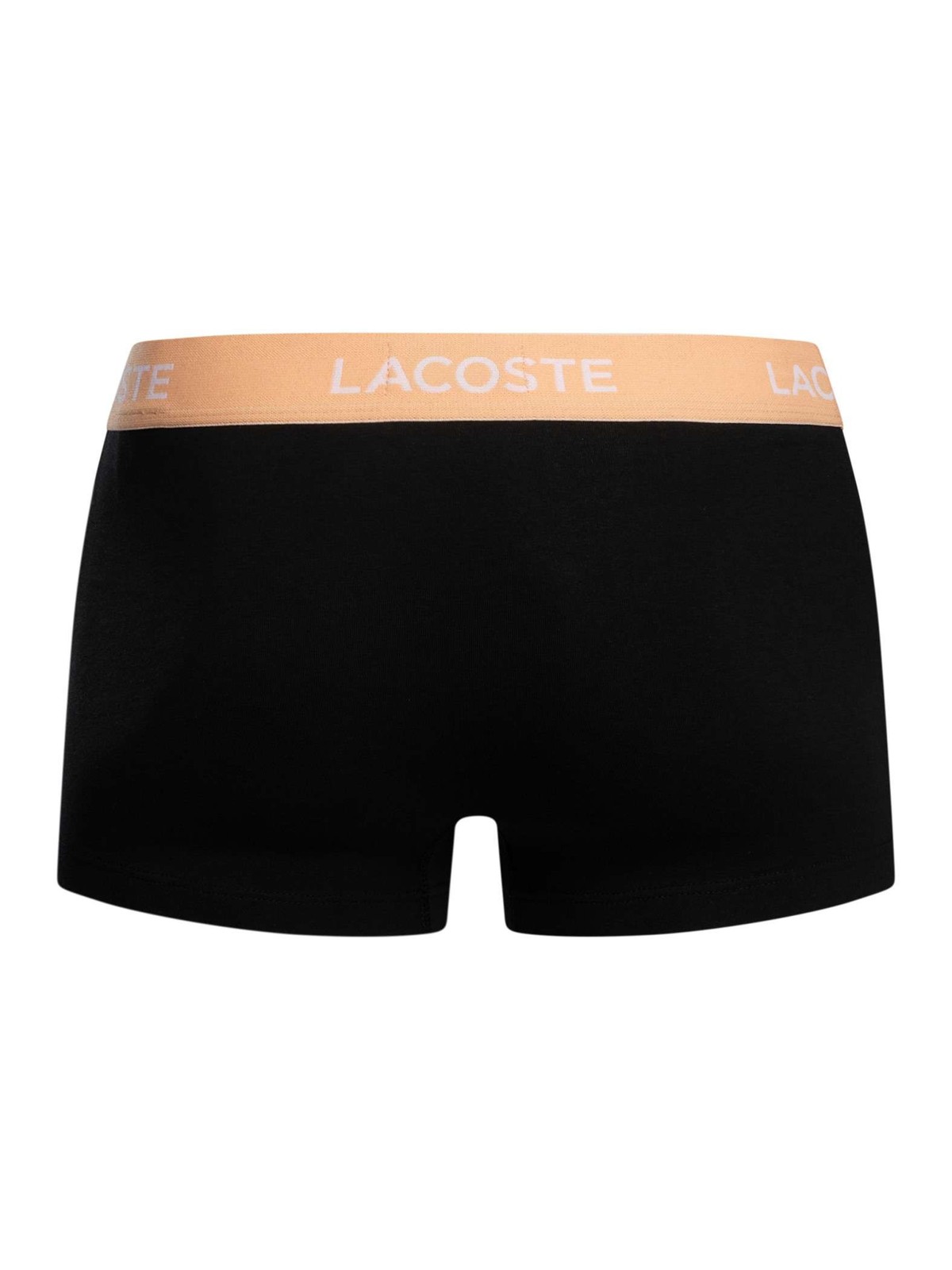 Lacoste Men's 5 Pack Cotton Stretch Trunks, Black