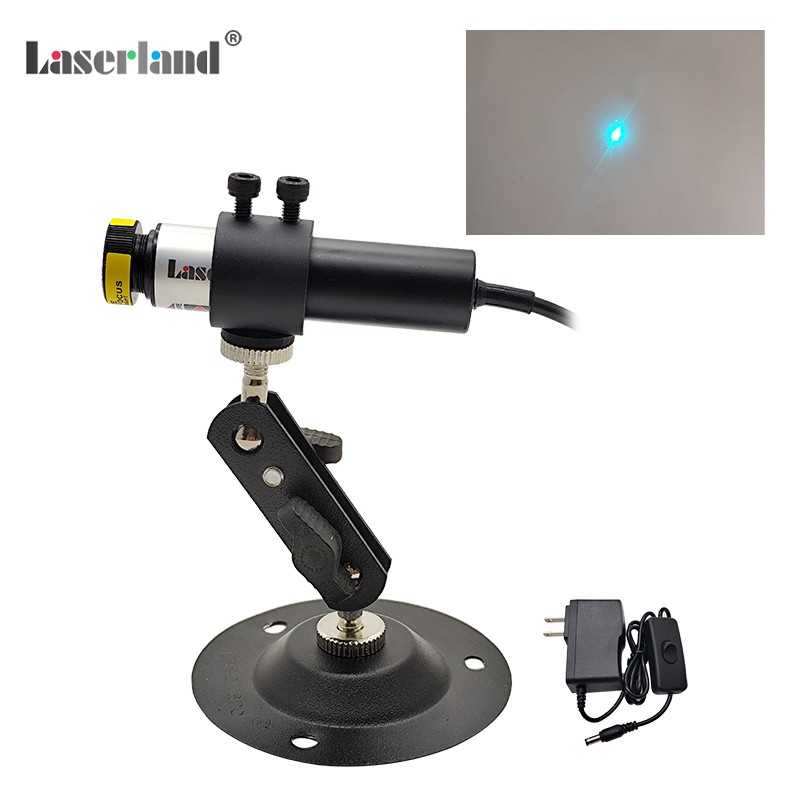 Focusable 488nm 40mW 5V Sky Blue Dot Laser Diode Module Projector
