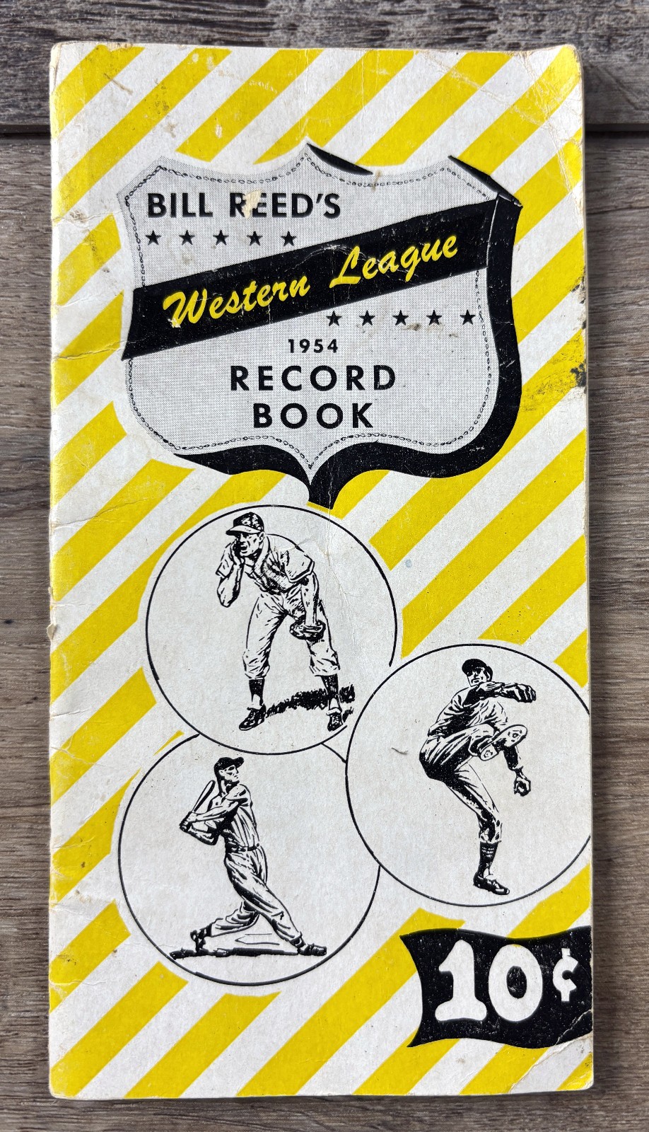 Bill Reed's 1954 Western League Record Book Vintage Minor League Baseball