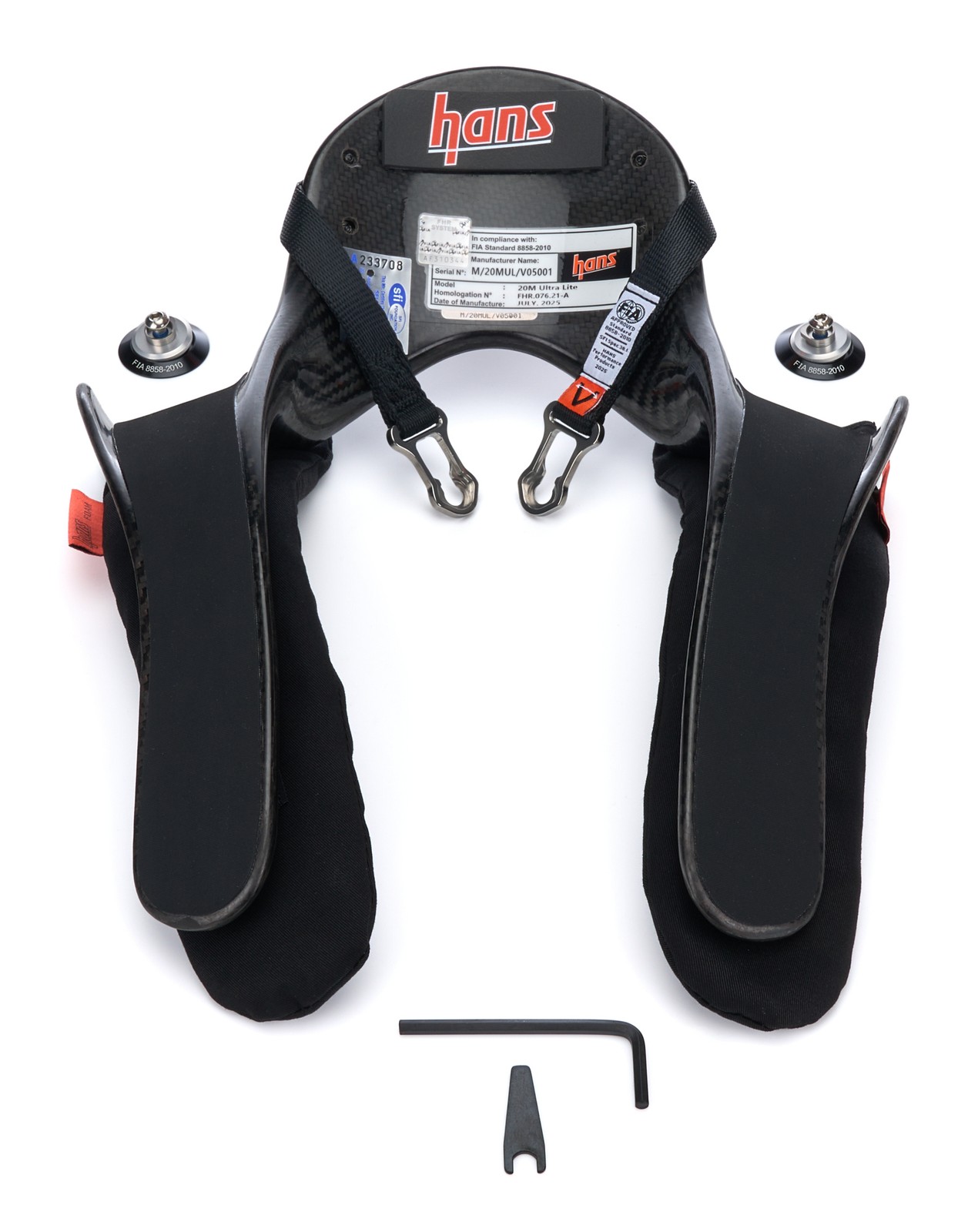 Hans Pro Ultra Lite Head and Neck Support Kit - Medium, FIA & SFI Approved