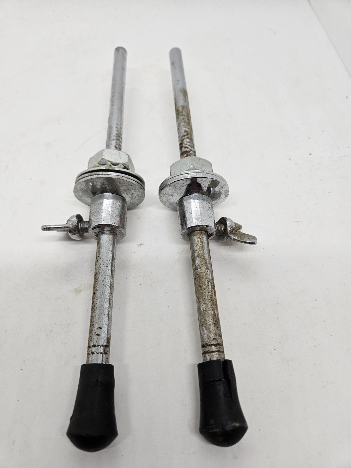 Vintage Set of 1960's LUDWIG Bass Drum Legs Spurs with Mounts and Hardware