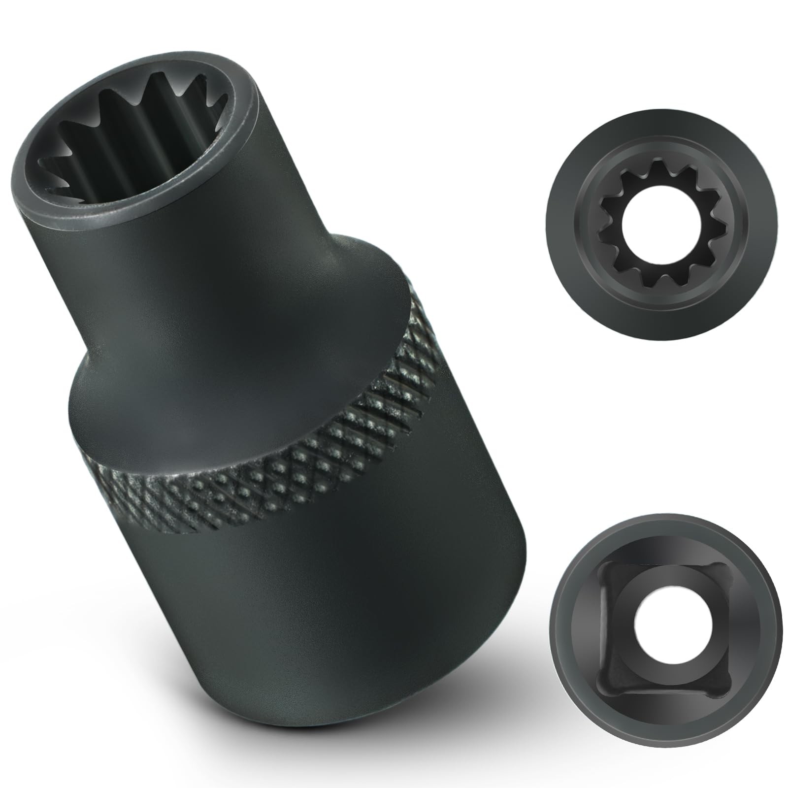 Feekoon 1 Pack 3/8" Brake Caliper 11 Point Socket Truck Socket...
