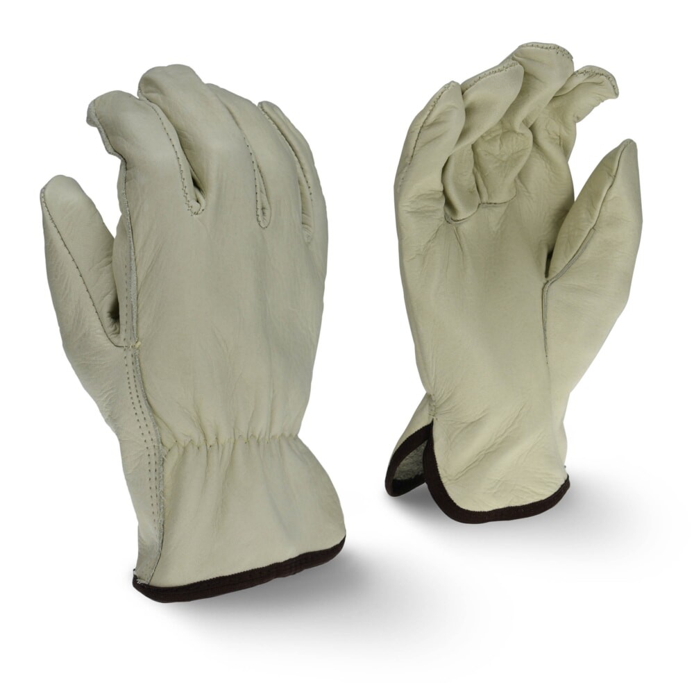 Radians RWG4120 Economy Grain Cowhide Leather Driver Safety Gloves [12 pack]