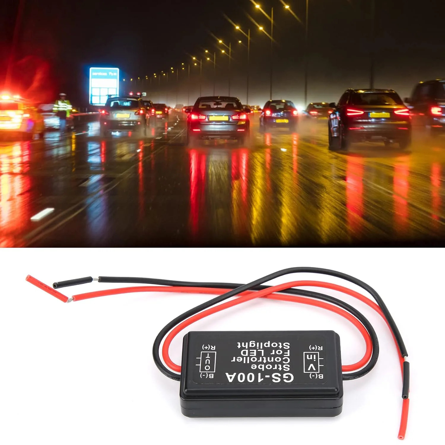 Universal third Brake light Pulsing Strobe Stop Light Flashing Module Controller
