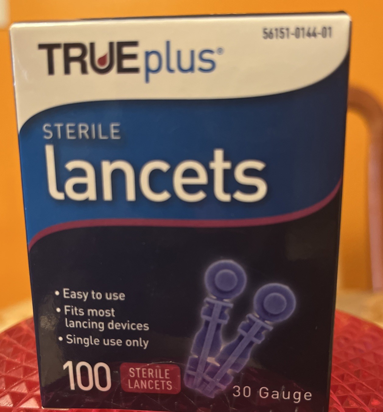 True Plus Lancets 30 Gauge 100 Lancets New in Box Exp. 2-9-2027
