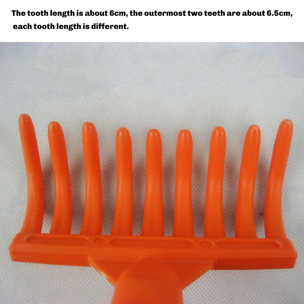 Olive Rake Heads 9-Tooth Rake Multipurpose Plastic Shovel Rake Olive9202