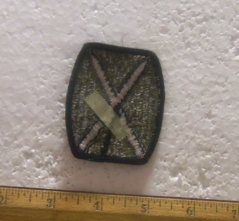 US Army – 10th Infantry Division – Subdued Embroidered Patch (NOS)