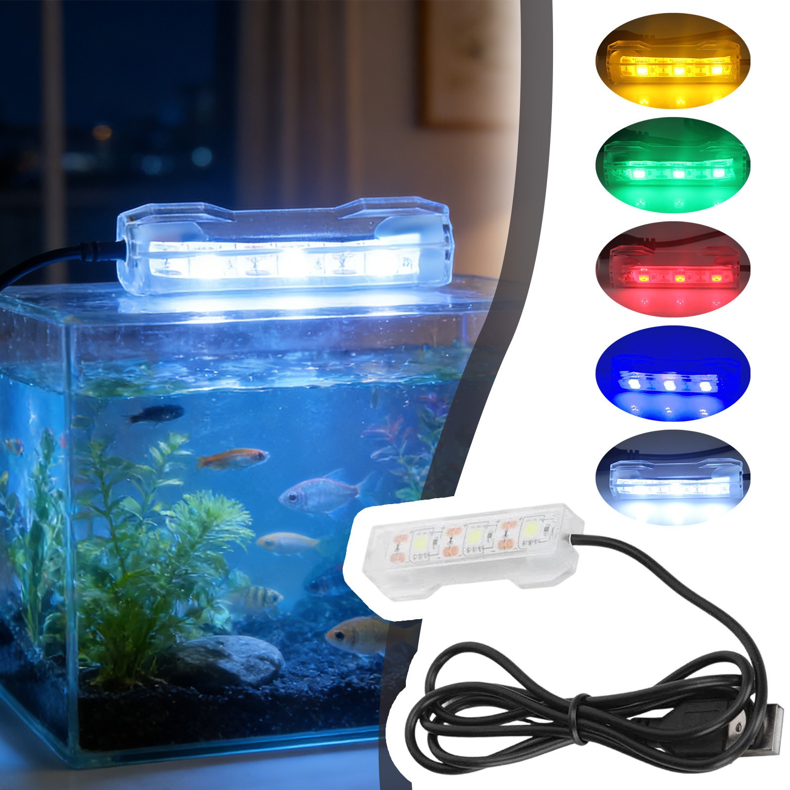 Small Aquarium Led Light  Aquarium Lights For Tank Multicolor Led Tank Light