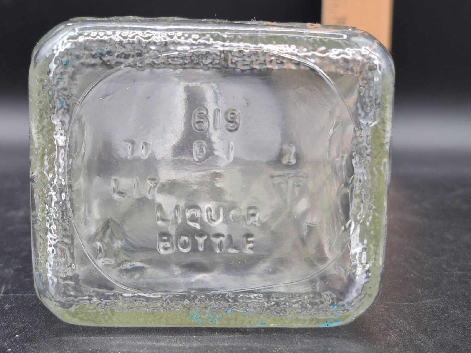 Vintage Embossed H&A Gilley Ltd. Gin Bottle, 11"