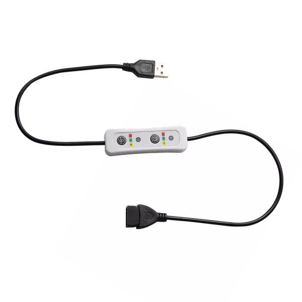 USB Timer Extension Cable for USB Fans Lamps Red Green Yellow Indicators