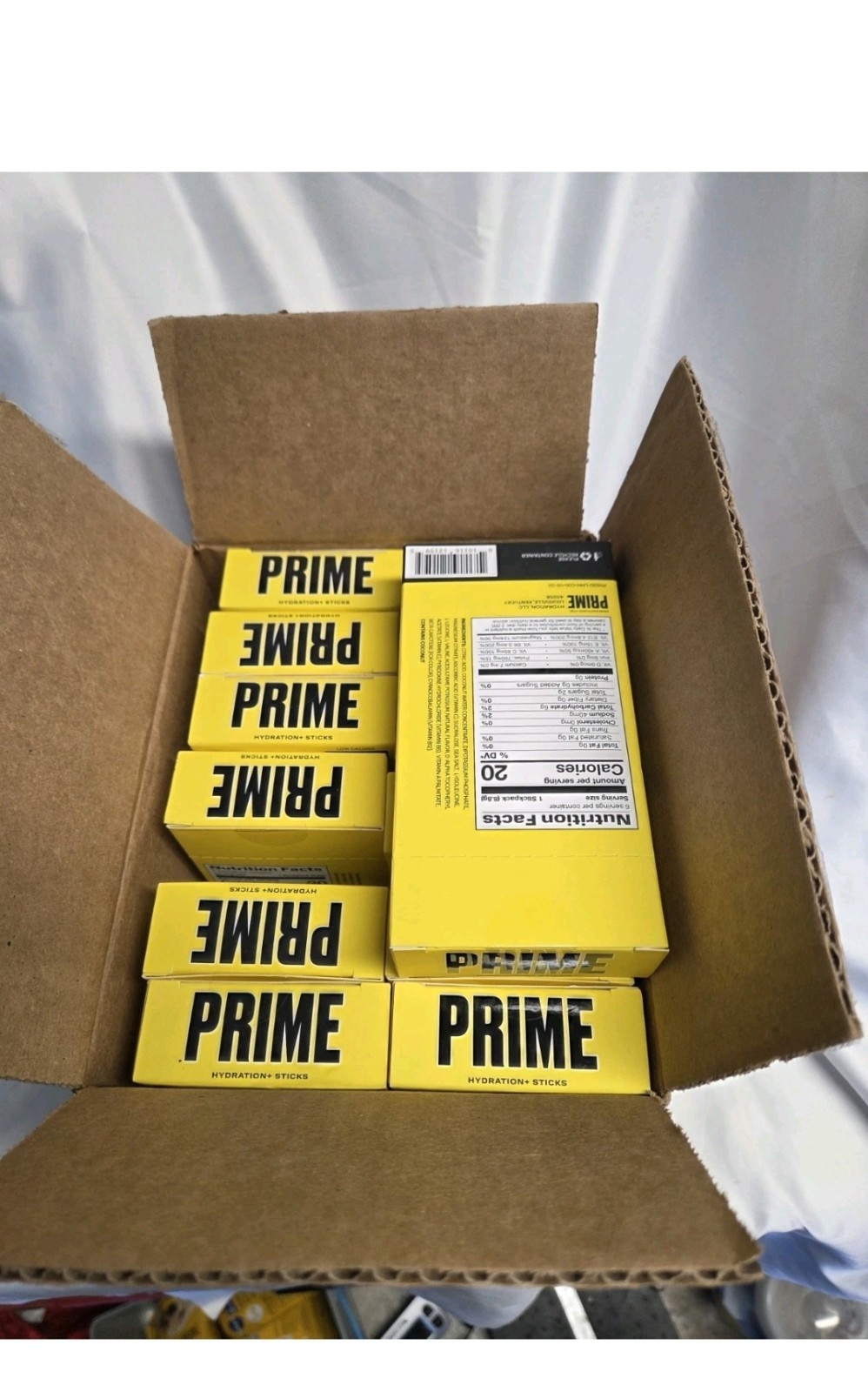 Prime Hydration Lemonade Electrolyte Drink Mix 6 stick (Lot Of 12) Boxes 72 Ct