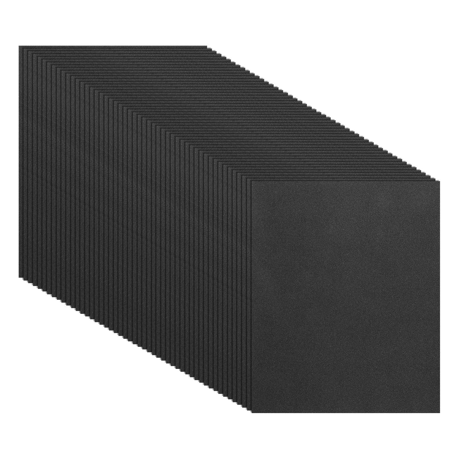 50 Pack 9" x 11" Sandpaper, 120 Grit Sand Paper for Wood Furniture