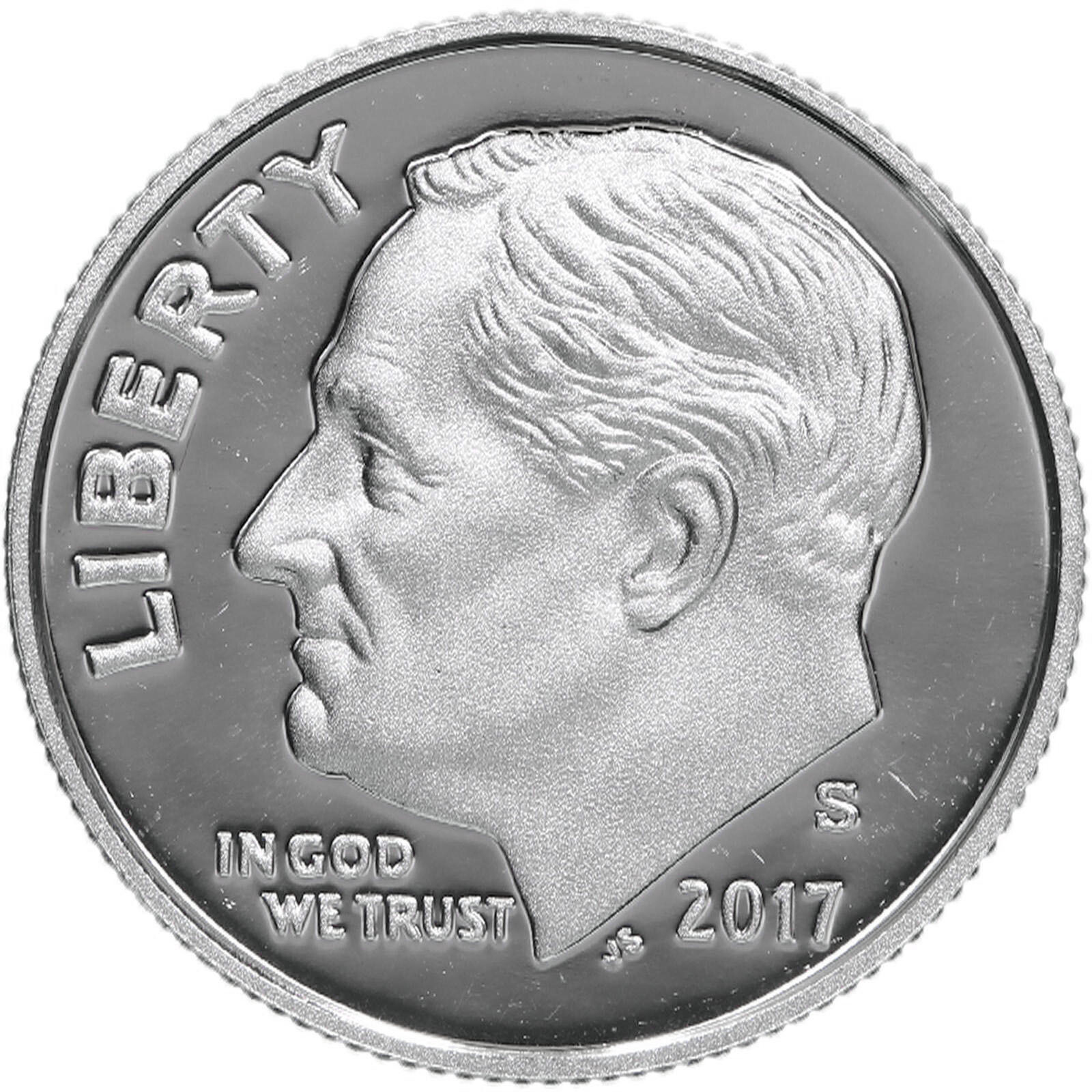 2017 S Roosevelt Dime Gem DCam Proof 90% Silver
